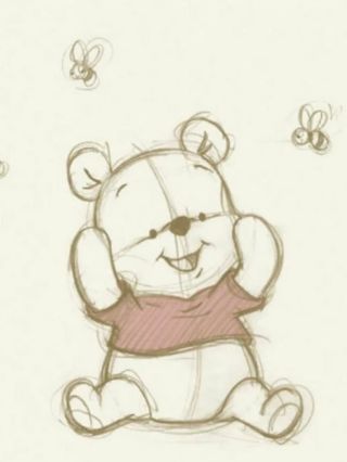 Медведь для срисовки легко