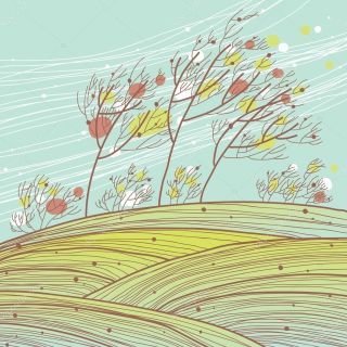 Ветер детский рисунок