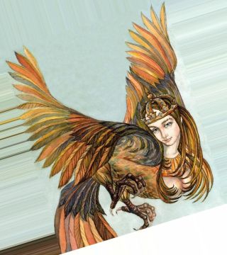 Гамаюн птица рисунок