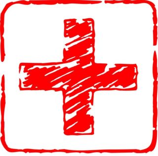 Рисунок красный крест