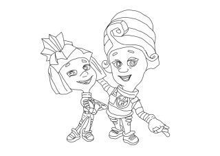 Раскраска фиксики верта