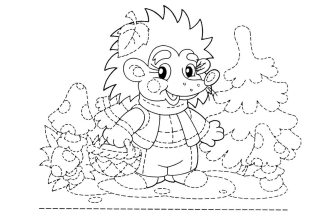 Раскраски еж