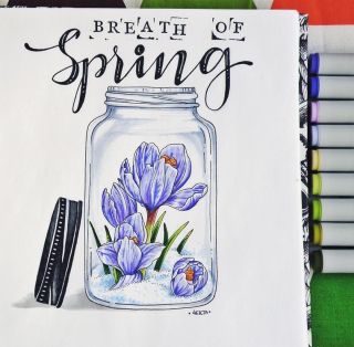 Легкие рисунки весны