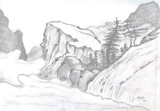 Рисунок скалы