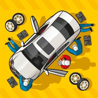 Нарисованный автомобиль
