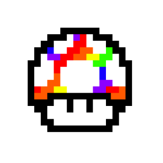 Мухомор по клеточкам