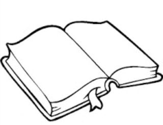 Открытая книга раскраска