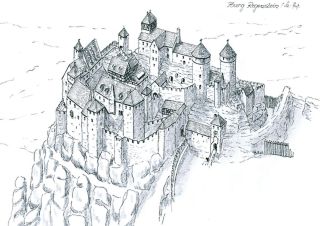 Рисунок рыцарского замка