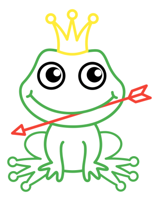 Лягушка рисунок для детей