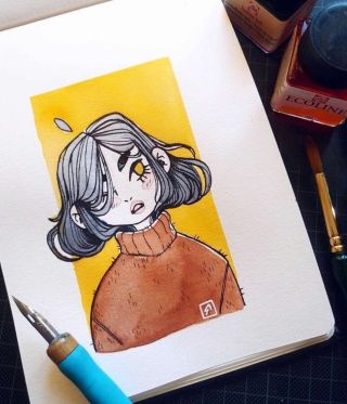 Простые рисунки в скетчбук