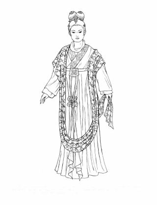 Рисунок костюм китая