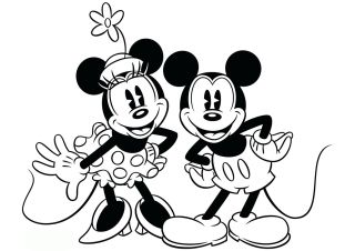 Мики маус раскраска