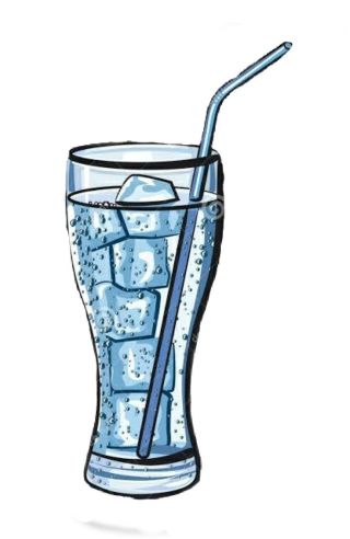 Стакан воды рисунок