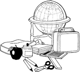 Раскраски на тему школа