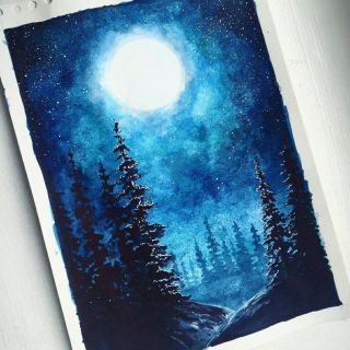 Звездное небо живопись