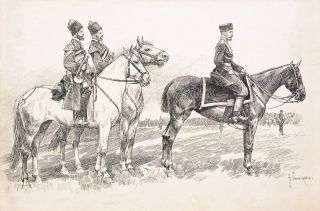 Казак рисунок карандашом