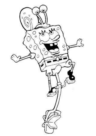 Раскраска спанч боба
