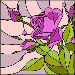 Трафарет для витража