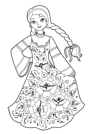Царевны раскраска