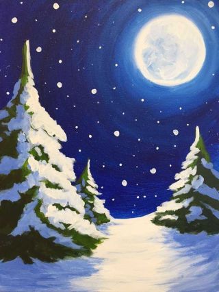 Рисунки зимы для срисовки