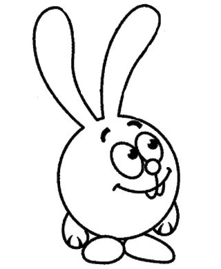 Крош трафарет