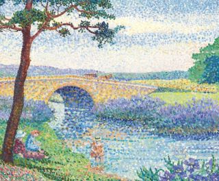 Пуантилизм пейзаж