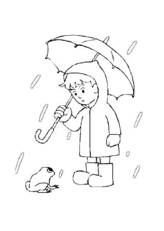 Раскраска дождик