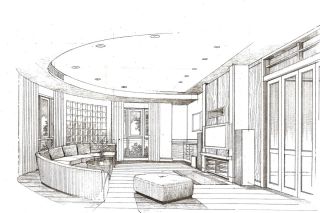 Угол комнаты рисунок