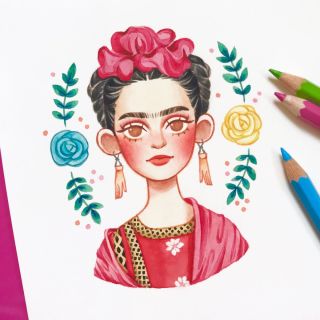 Фрида кало рисунок