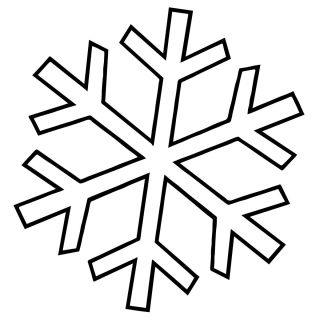 Снежинка раскраска