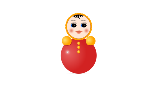 Неваляшка рисунок