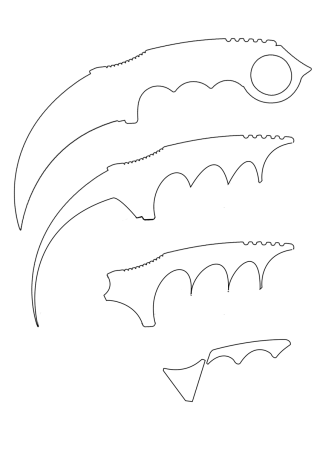 Керамбит рисунок