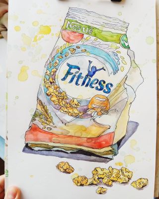 Хлопья рисунок