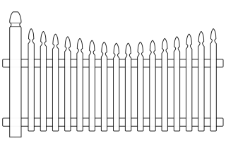 Забор раскраска