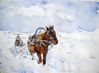 Метель в живописи