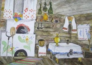 Русский быт рисунок