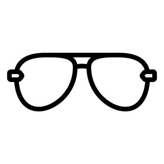 Очки трафарет