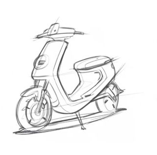 Скутер рисунок