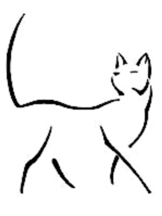 Кот идет рисунок