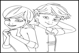 Раскраска маринетт