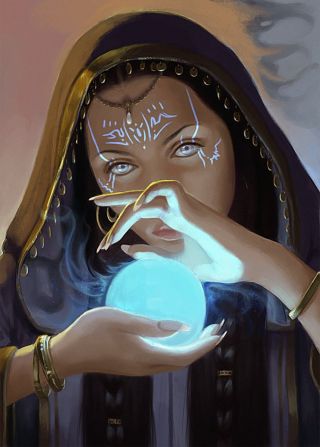 Гадалка рисунок