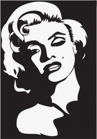 Трафарет мерлин монро