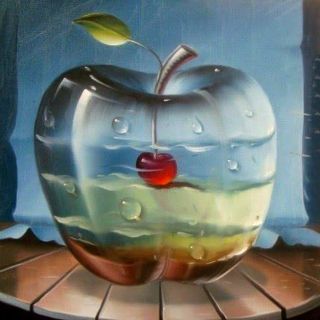 Яблоко нарисованное