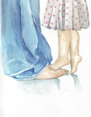 Рисунок папа и дочь