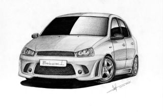 Лада калина рисунок