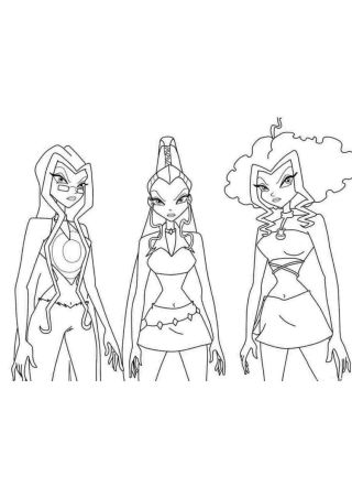 Раскраски трикс