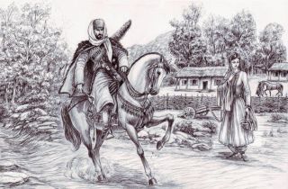 Аул рисунок