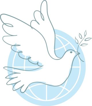 Два голубя рисунок