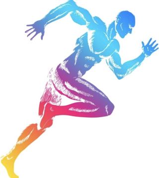 Бегун рисунок