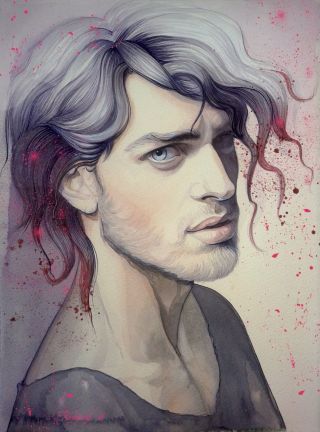 Лицо парня рисунок